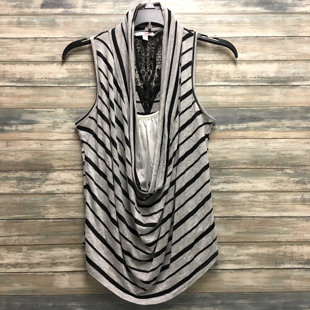 Bongo Striped Layered Tank Top